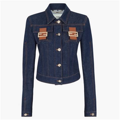 fendi f jacket|fendi denim jacket women's.